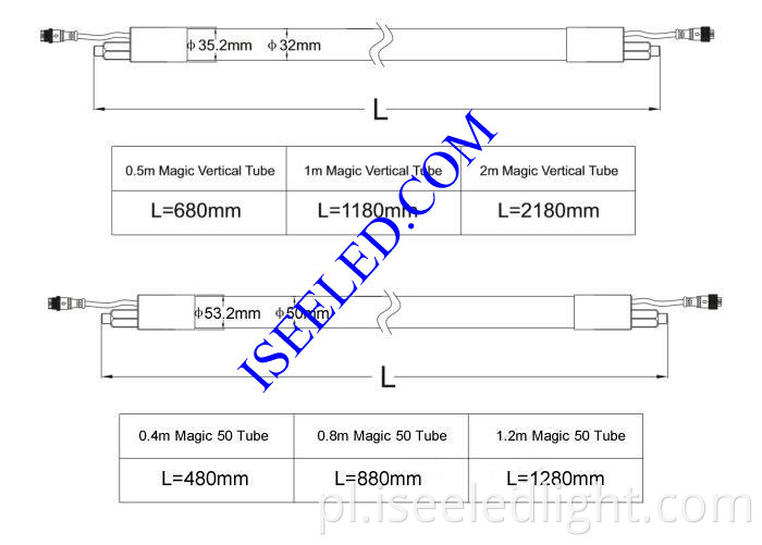 Magic DMX512 RGB Tube Light